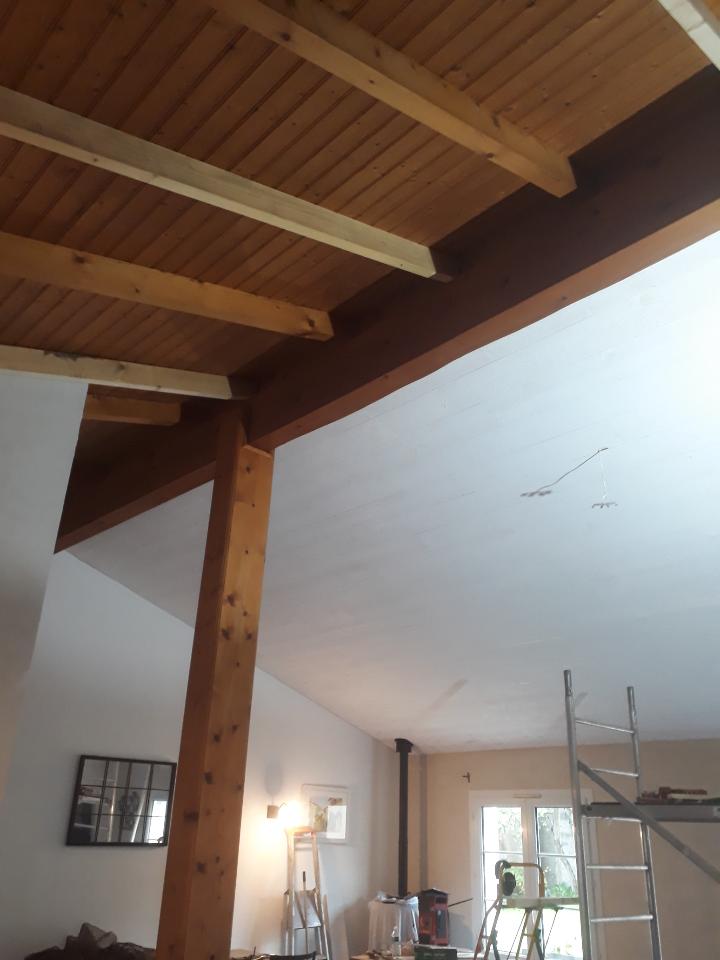 plafond-isole-laine-verre