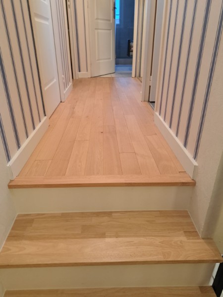 Pose parquet sur palier étage